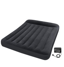 Матрас самонадувной с подголовником Intex Pillow Rest Classic, 203*152*23 см (66781)