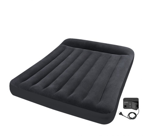 Матрас самонадувной с подголовником Intex Pillow Rest Classic, 203*152*23 см (66781)