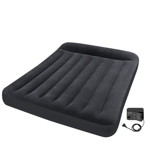 Матрас самонадувной с подголовником Intex Pillow Rest Classic, 203*152*23 см (66781)