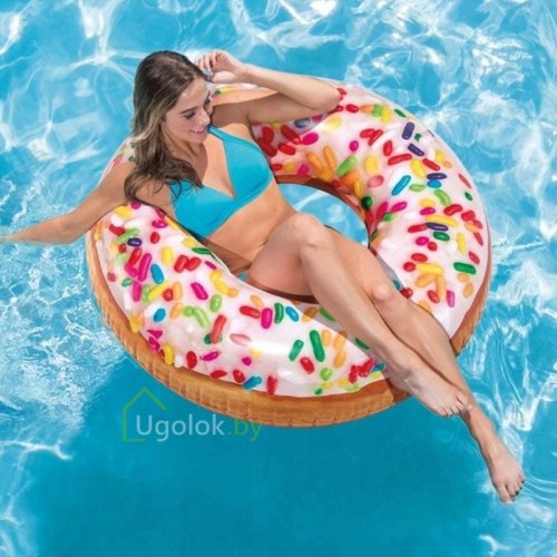 Круг надувной Intex Пончик в глазури 99x25 см (56263NP) 9+