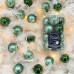 Набор елочных шаров Kaemingk 16 шт., 3.5 см, зеленые оттенки