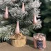 Набор елочных украшений Капля Kaemingk 12 шт. 7.5 см розовый