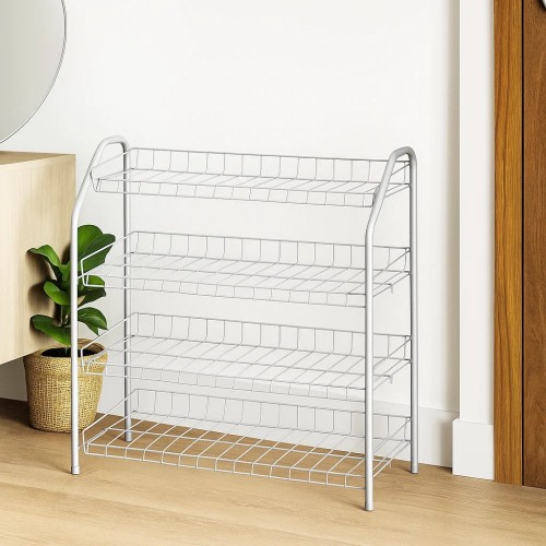Этажерка для обуви Ника ЭТ1/МС (660x700x280) (серебро)