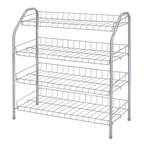 Этажерка для обуви Ника ЭТ1/МС (660x700x280) (серебро)