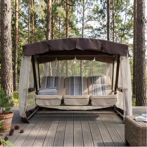 Качели садовые Ольса Палермо Премиум  с1645 – просторная модель на 320 кг