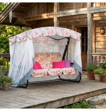 Качели садовые Olsa Турин Премиум Flower c1202 244х144х181 см