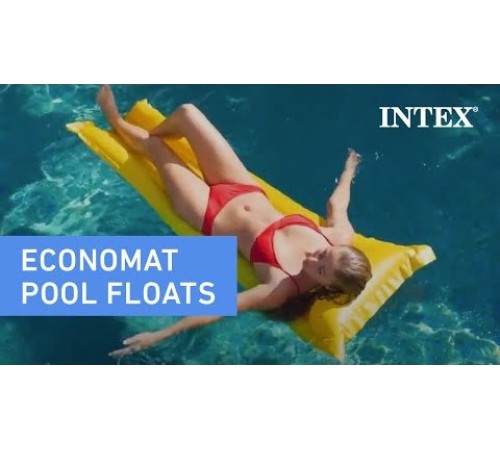 Надувной матрас Intex Economats 59703NP (183x69 см, оранжевый)