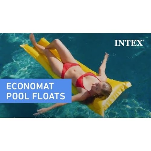 Надувной матрас Intex Economats 59703NP (183x69 см, салатовый)