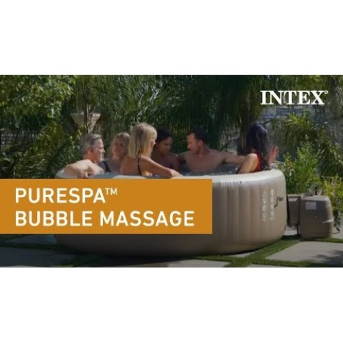 Надувной бассейн-джакузи Intex 196x71 см (28426GN) (оливковый)