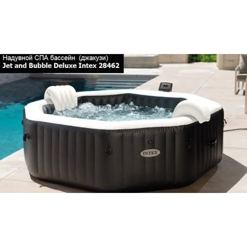 Спа-бассейн (Бассейн-джакузи) Intex Jet and Buble Deluxe 180x71 см (28458GN)