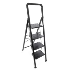 Стремянка стальная 4 широкие ступени Zalger