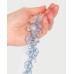 Новогоднее украшение: подвеска с кристаллами, 28 см (голубое, SL130-677)