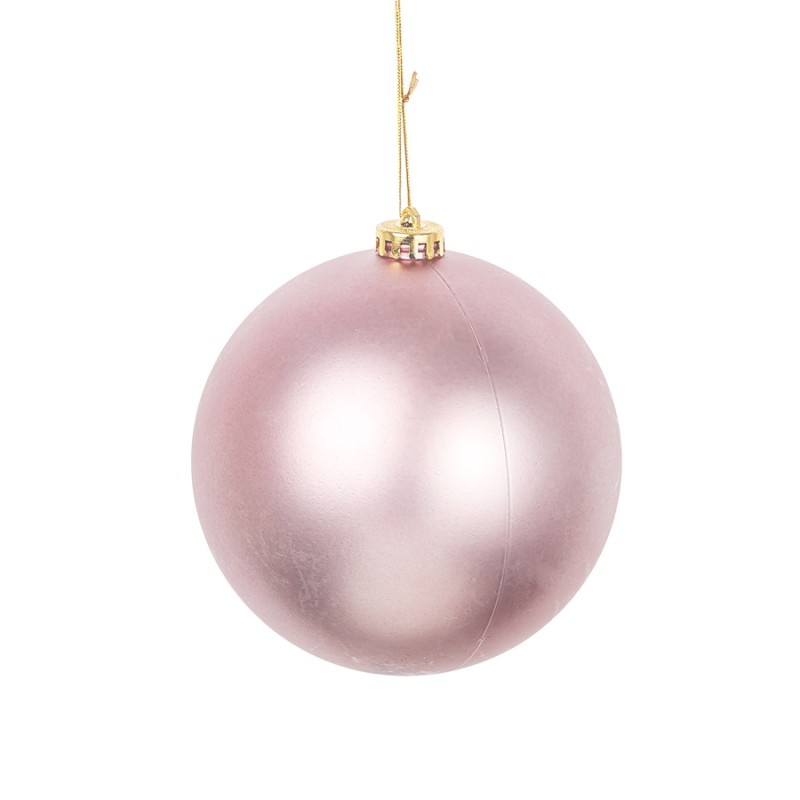 Большой новогодний шар, 15 см (розовый, HTA701178PP15)