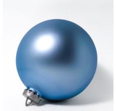 Большой новогодний шар, 20 см (синий матовый, UD004-20BL)