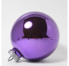 Большой новогодний шар, 25 см (фиолетовый зеркальный, UD003-25LC)