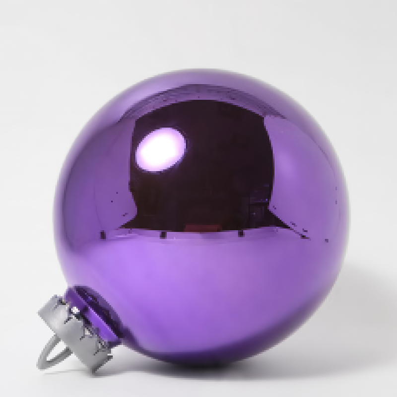 Большой новогодний шар, 25 см (фиолетовый зеркальный, UD003-25LC)