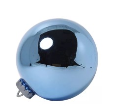 Большой новогодний шар, 25 см (синий зеркальный, UD003-25BL)
