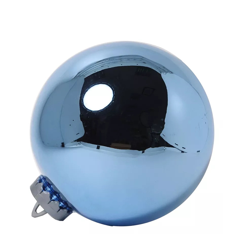 Большой новогодний шар, 25 см (синий зеркальный, UD003-25BL)