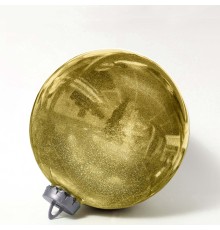 Большой новогодний шар с глиттером, 20 см (золотой, UD002-20GD)