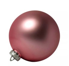 Большой новогодний шар, 25 см (красный матовый, UD004-25RD)