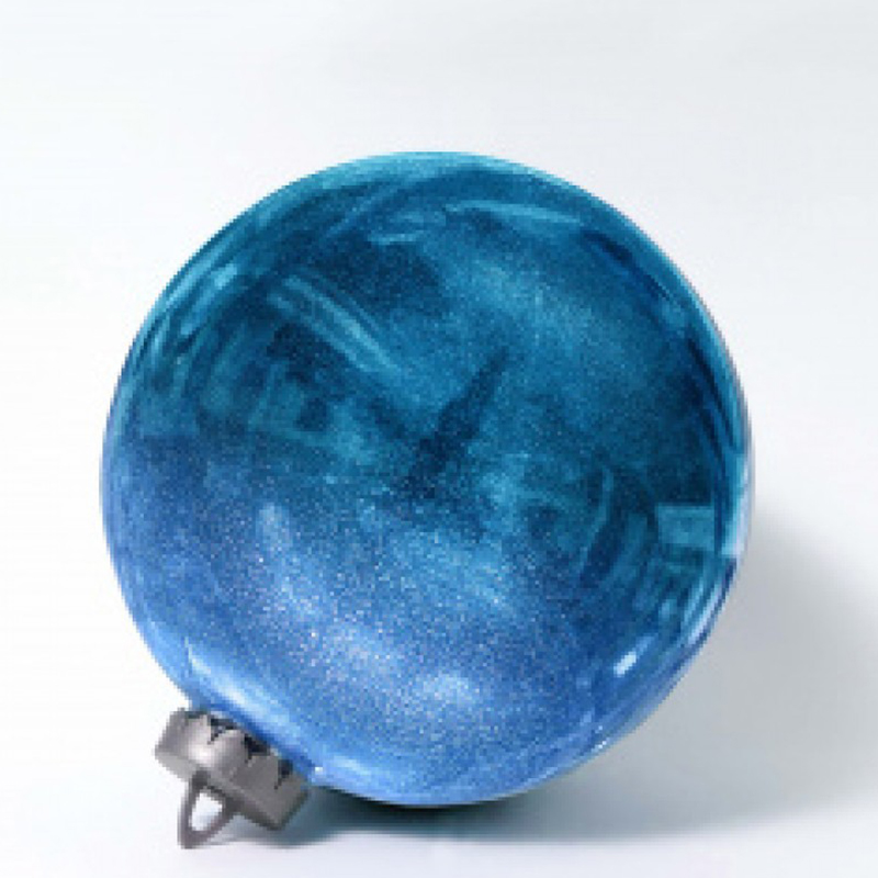 Большой новогодний шар с глиттером, 25 см (синий, UD002-25BL)