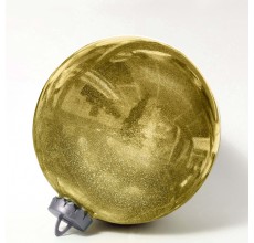 Большой новогодний шар с глиттером, 25 см (золотой, UD002-25GD)