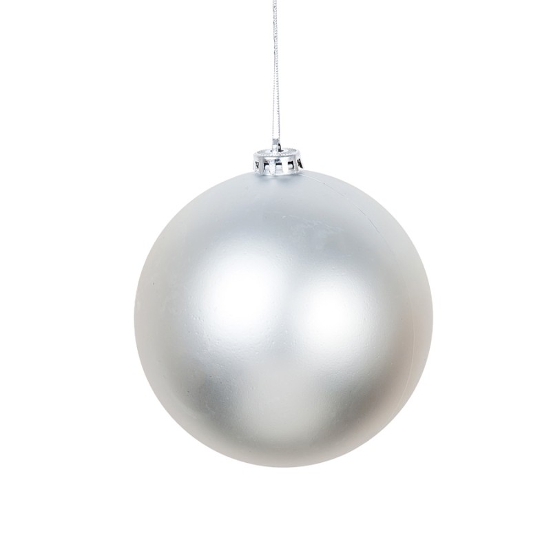 Большой новогодний шар, 15 см (серебро, HTA701178S15)