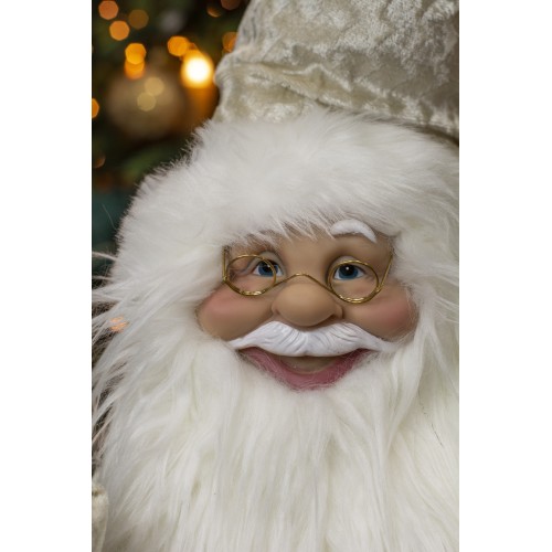 Дед Мороз в золотой шубке с подарками и посохом, 30 см (21838-30) Дед Мороз в золотой шубке с подарками и посохом, 30 см (21838-30)