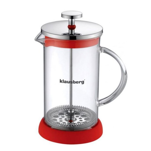 Френч-пресс 0.8 л KB-7117 KLAUSBERG (красный)