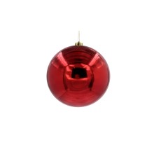 Шар новогодний для елки, 14 см (красный, 04010)