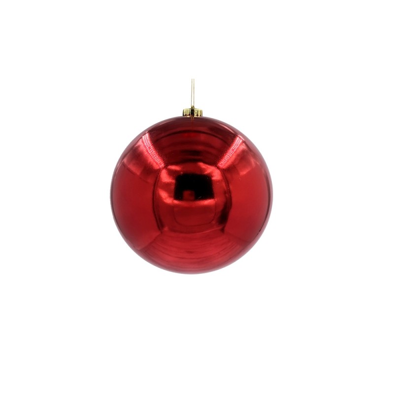 Шар новогодний для елки, 14 см (красный, 04010)