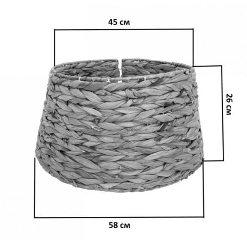 Корзина для елки разборная джутовая, 26*58 см (87522)