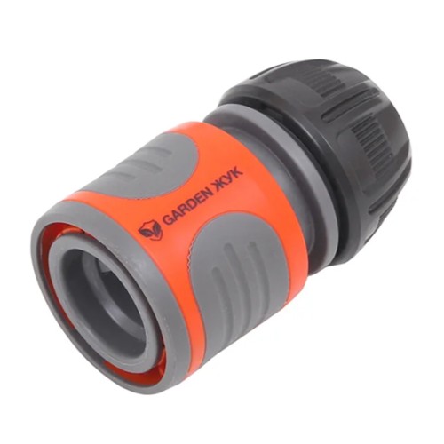 Коннектор с аквастопом Garden Жук 1/2'