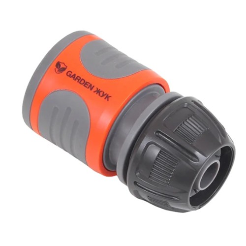 Коннектор с аквастопом Garden Жук 1/2'