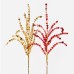 Ветка с пайетками, 65 см (красная/золото, 19-487)