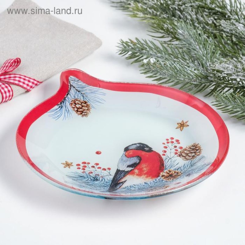 Тарелка «Снегирь» 15,4х18 см 4803735 4803735 - фото 2 | Ugolok.by