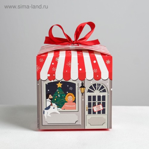 Коробка складная «Волшебного нового года» 12×12×12 см 5017516