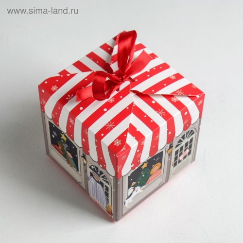 Коробка складная «Волшебного нового года» 12×12×12 см 5017516