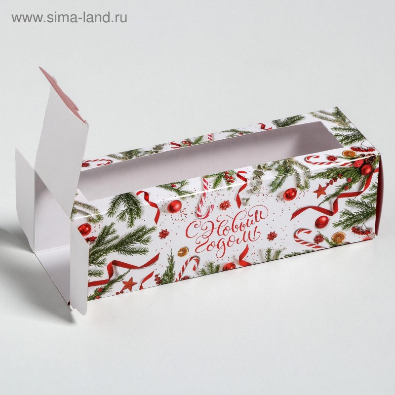Коробка складная «С Новым годом!» 18х5,5х5,5 см 5118107 5118107 - фото 2 | Ugolok.by