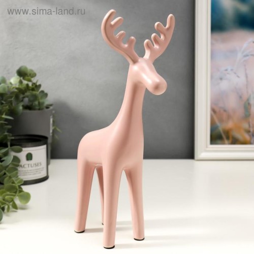 Сувенир керамика "Семейство лосей" матовый набор 3 шт 17; 22; 26,5 см 5165094