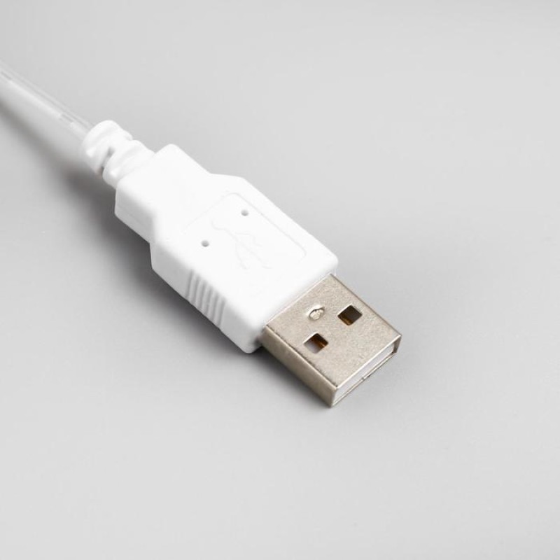 Гирлянда светодиодная «Конский хвост» 8 нитей по 2 м IP20 серебристая нить 160 LED свечение тёплое белое USB 5206121 5206121 - фото 5 | Ugolok.by