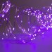 Гирлянда светодиодная  «Занавес» 2.8 × 3 м роса на крючках с пультом IP20 серебристая нить 300 LED свечение фиолетовое 8 режимов USB 6074029