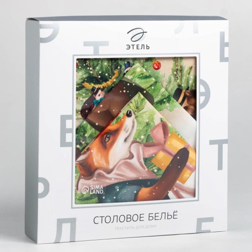 Набор столовый "Noble Christmas" скатерть 150х110 салфетки 40х40см-4шт 7318997