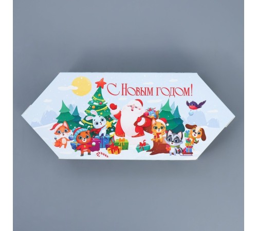 Сборная коробка‒конфета «Новый год» 14×22×8 см 7827778