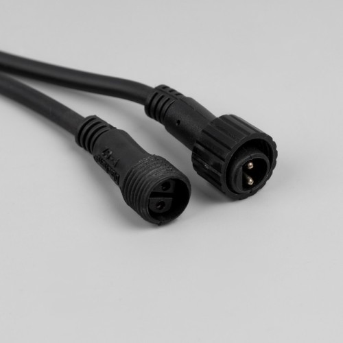 Гирлянда светодиодная  «Клип-лайт» 3 нити по 20 м IP44 УМС тёмная нить 399 LED свечение тёплое белое мерцание 24 В 9642182