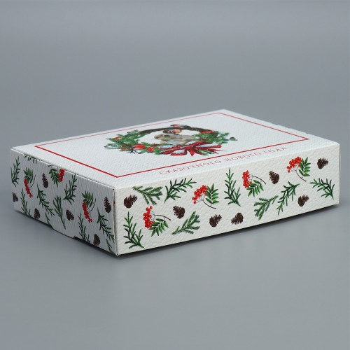 Коробка складная «Сказочного нового года» 21×15×5 см 9667485