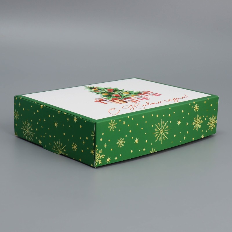 Коробка складная «С Новым годом!» ёлочка 21×15×5 см 9667491 9667491 - фото 2 | Ugolok.by