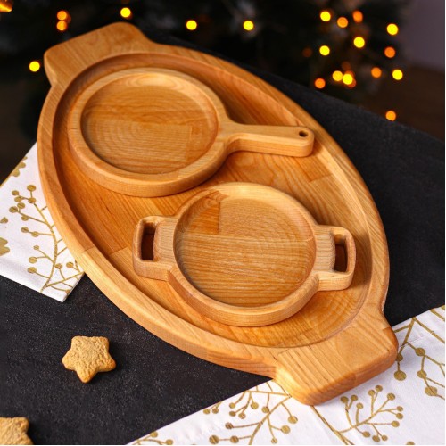 Набор сервировочных досок «Кухни мира» Adelica, 3 шт (9215771)