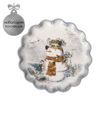 Блюдо «Рождественский снеговик» Доляна, 20 см (6249528)