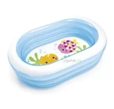 Бассейн детский надувной Intex Мои морские друзья 163х107х46 см (57482NP)